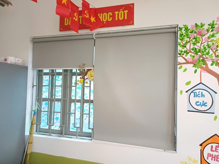 Rèm cửa sổ chống nắng cho lớp học tại Hoài Đức – Quốc oai